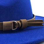 Fedora Hat Cotton & Wool Sun Protection Leather Band