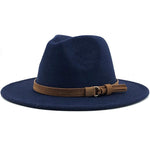 Fedora Hat Cotton & Wool Sun Protection Leather Band