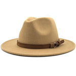 Fedora Hat Cotton & Wool Sun Protection Leather Band