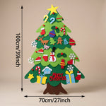 Felt Christmas Tree Removable Reusable Ornaments