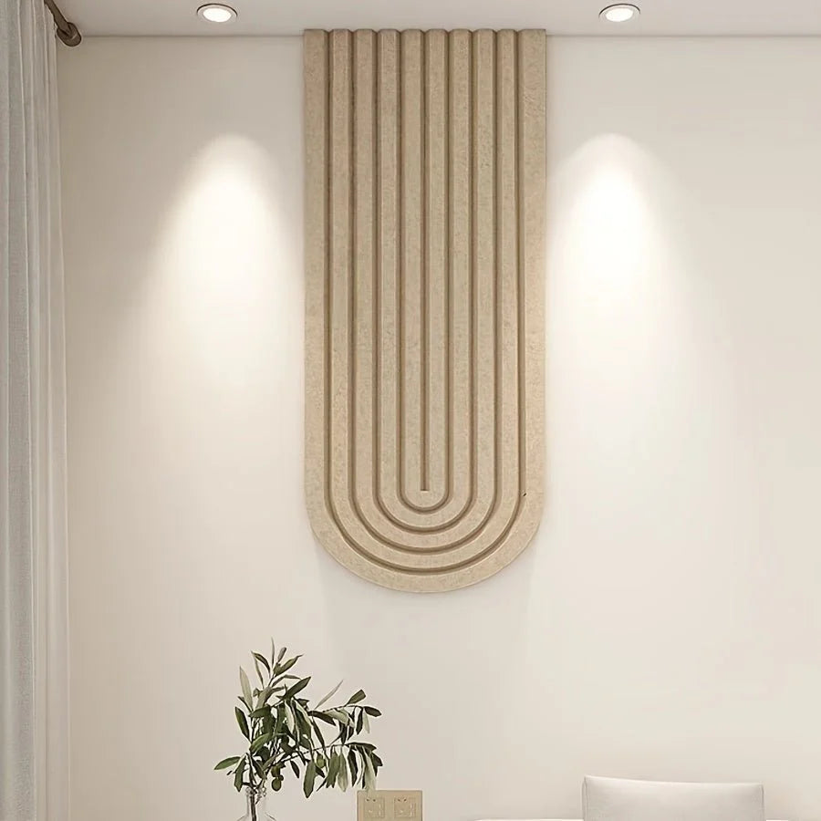 Felt Pinboard Self-Adhesive Curved Striped Design