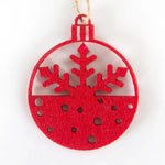 Felt Star Ornament Intricate Motif Hanging Cord