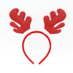 Festive Headband Santa Figurines & Sparkle Accents
