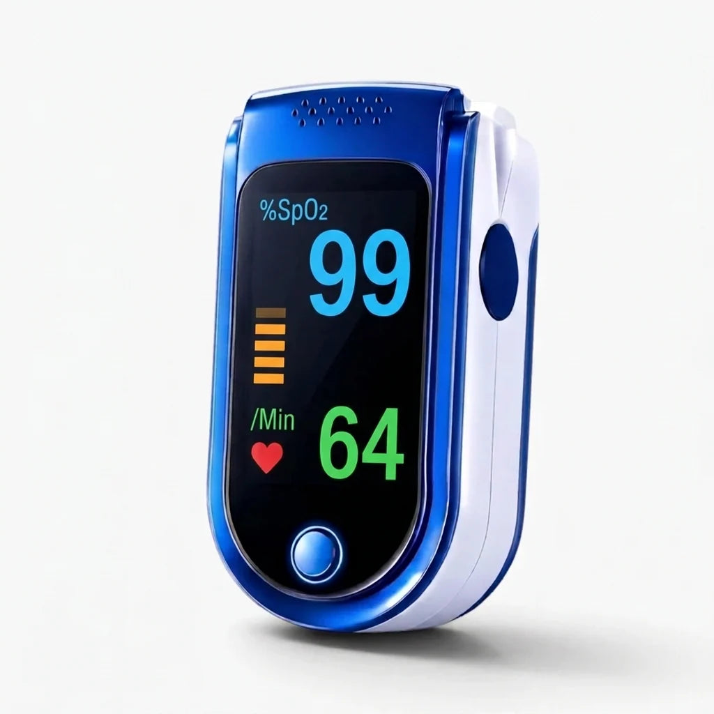 Finger Pulse Oximeter OLED Display Blood Oxygen & Heart Rate Monitor