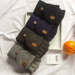 Fingerless Gloves Touchscreen Compatible Soft Acrylic Knit