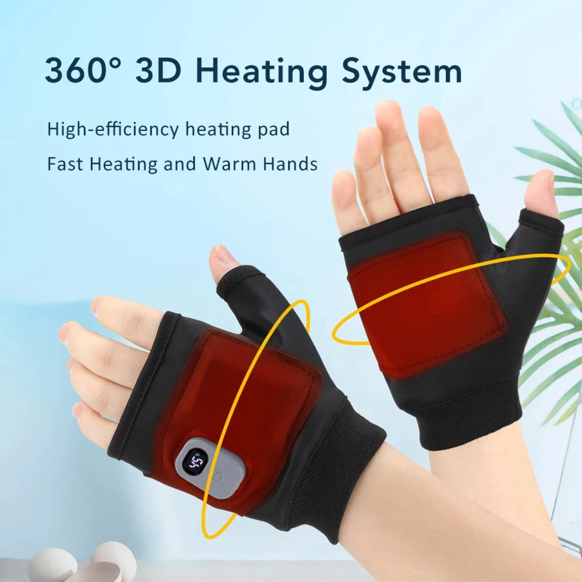 Fingerless Gloves USB Rechargeable & Touchscreen Compatible