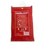 Fire Blanket EN 1869 Certified Fiberglass Reusable Wall-Mount Pouch