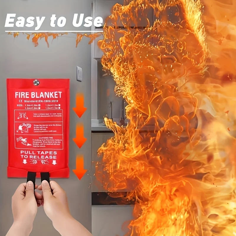 Fireproof Blanket Fiberglass Reusable 1076°F