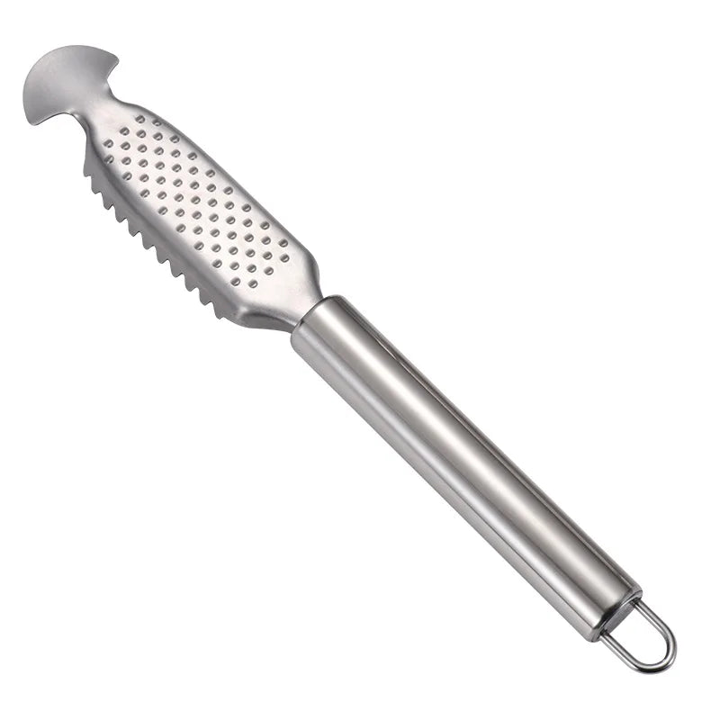 Fish Scaler 430 Stainless Steel Ergonomic Grip