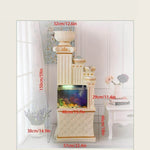 Fish Tank Roman Style White Finish