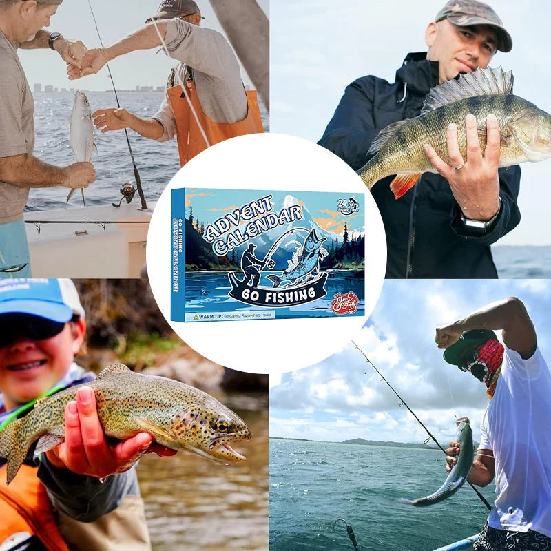 Fishing Advent Calendar 24-Day Assorted Tackle Set