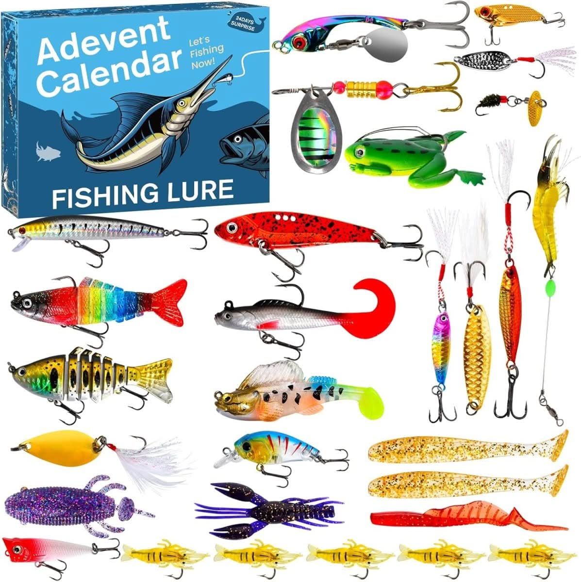 Fishing Advent Calendar 24-Day Tackle Surprise Set