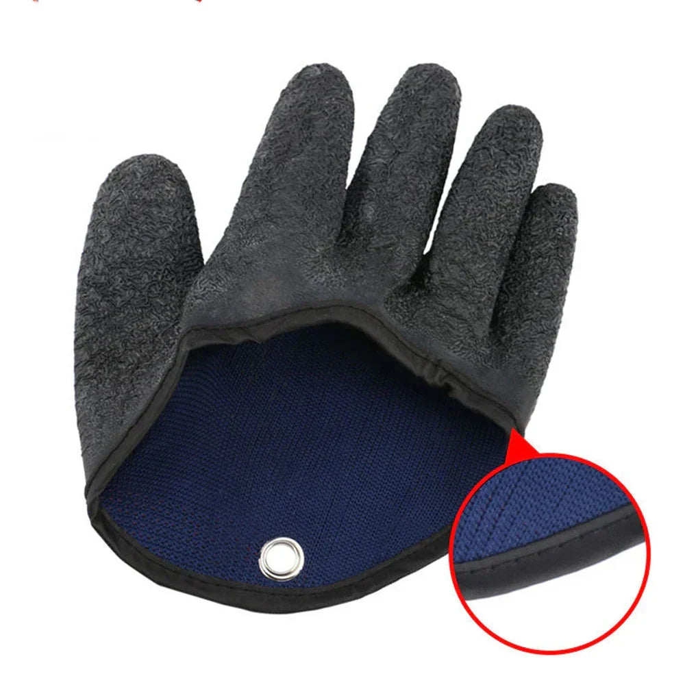 Fishing Gloves Full-Finger Cut-Resistant Latex-Coated