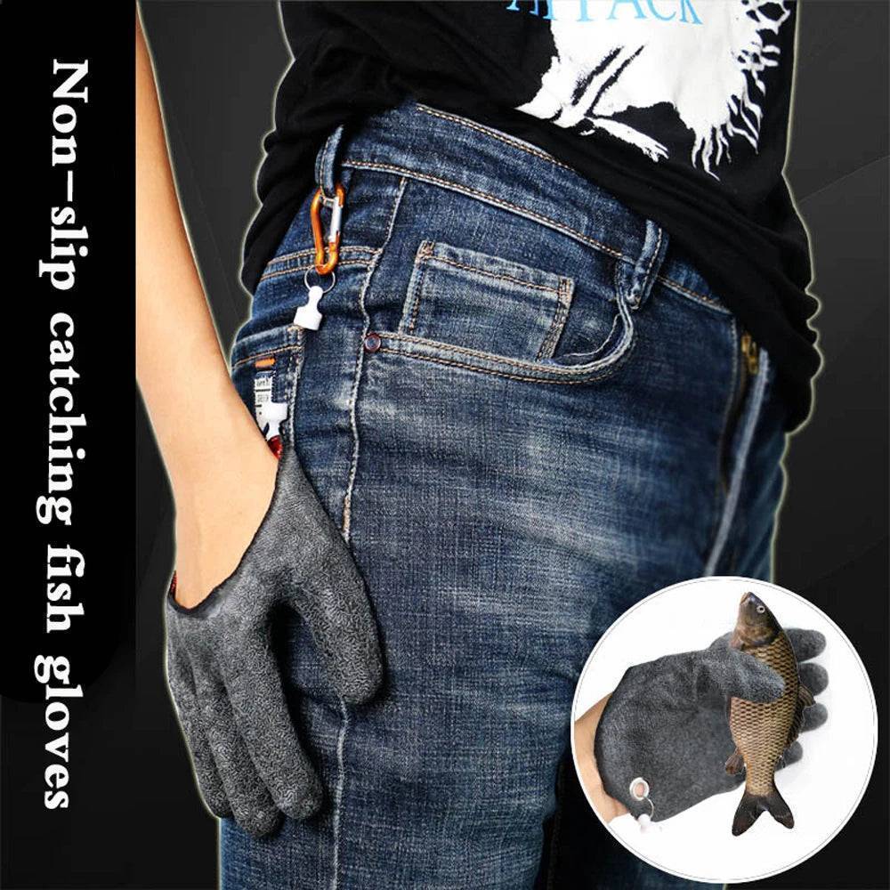 Fishing Gloves Level 5 Cut-Resistant & Non-Slip Magnetic Attachment