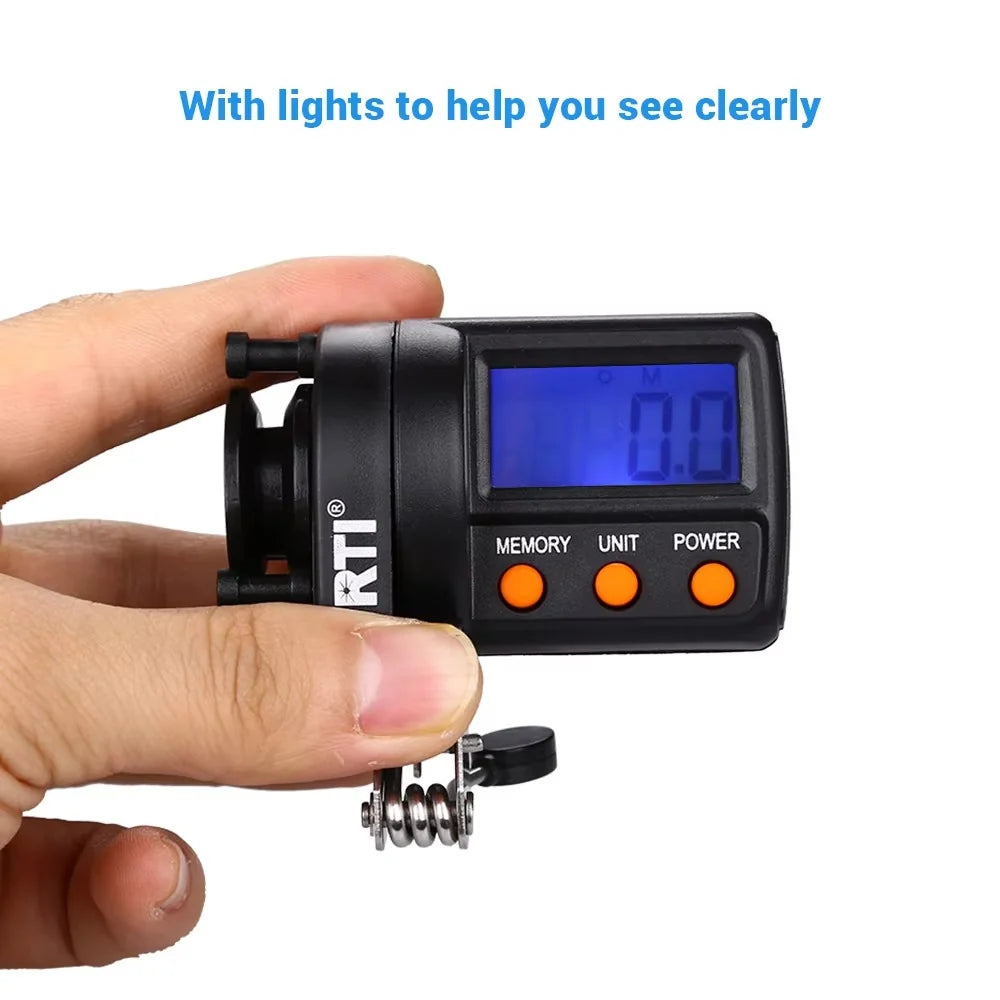 Fishing Line Counter Clip-On LED Display & Memory