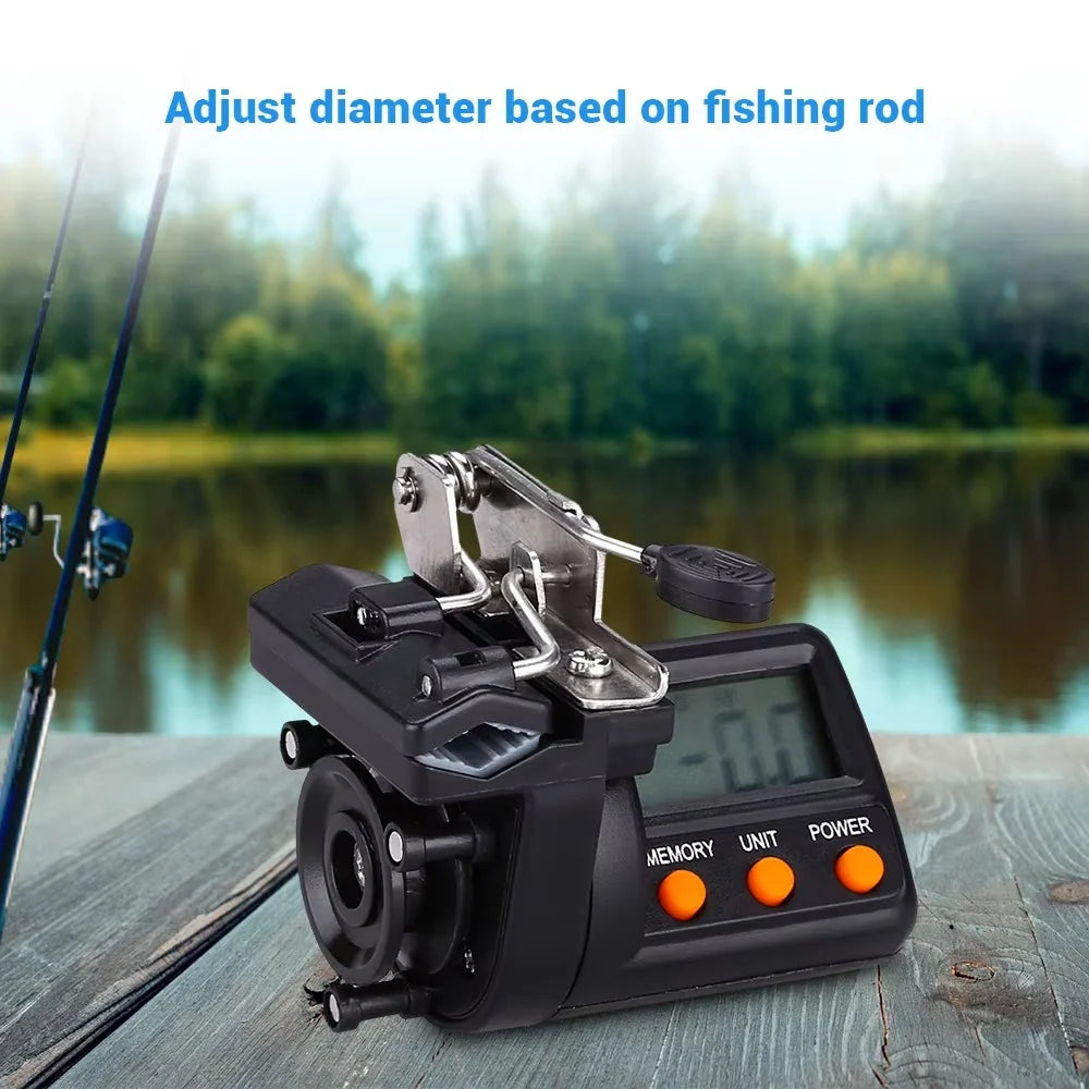Fishing Line Counter Clip-On LED Display & Memory