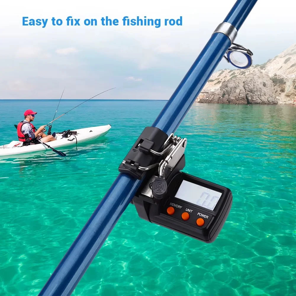 Fishing Line Counter Clip-On LED Display & Memory