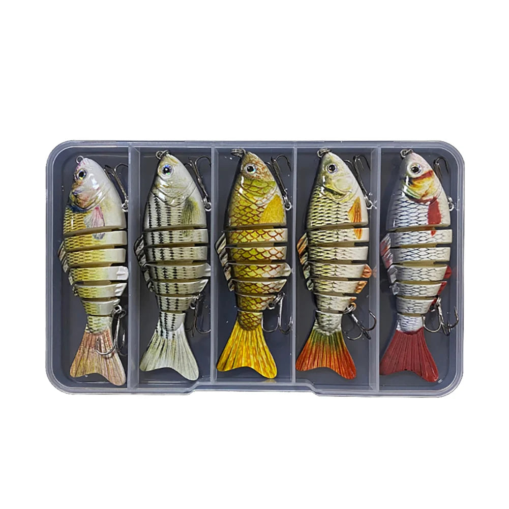 Fishing Lure Multi-Jointed Slow Sinking 3D Eyes