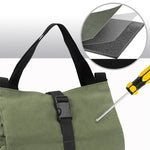Fishing Reel Storage Bag Thick Canvas Grid Organizer Zippered