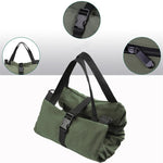 Fishing Reel Storage Bag Thick Canvas Grid Organizer Zippered
