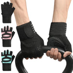 Fitness Gloves Non-Slip Grip Breathable Mesh Comfortable Fit
