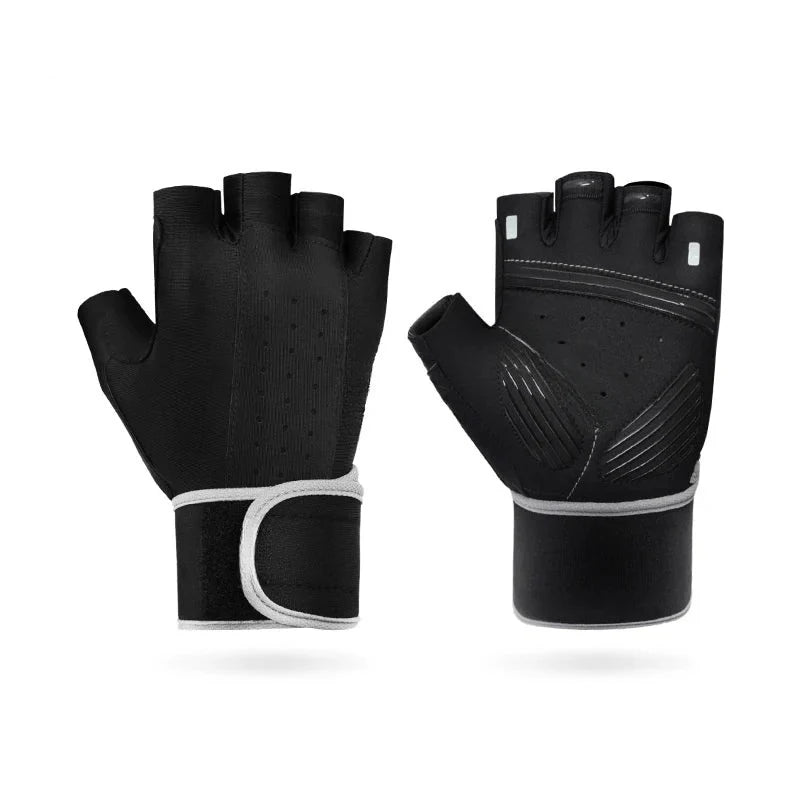 Fitness Gloves Non-Slip Grip Breathable Mesh Comfortable Fit