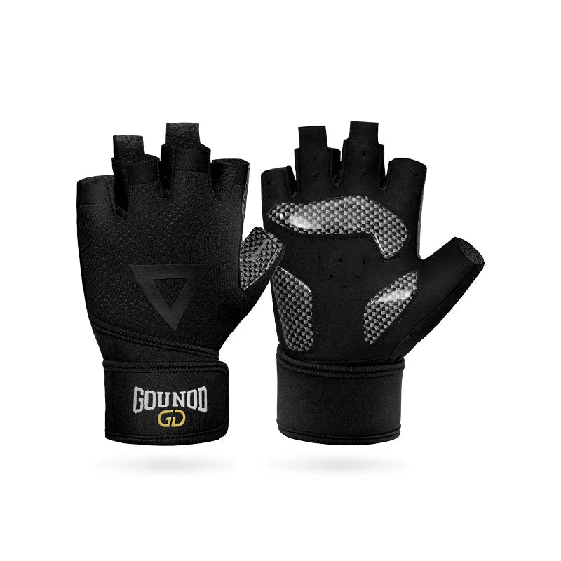 Fitness Gloves Non-Slip Grip Breathable Mesh Comfortable Fit