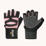 Fitness Gloves Non-Slip Grip Breathable Mesh Comfortable Fit