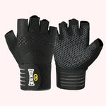 Fitness Gloves Non-Slip Grip Breathable Mesh Comfortable Fit