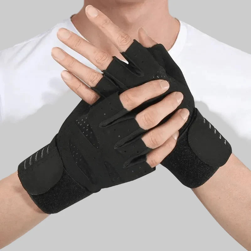 Fitness Gloves Non-Slip Grip Breathable Mesh Comfortable Fit