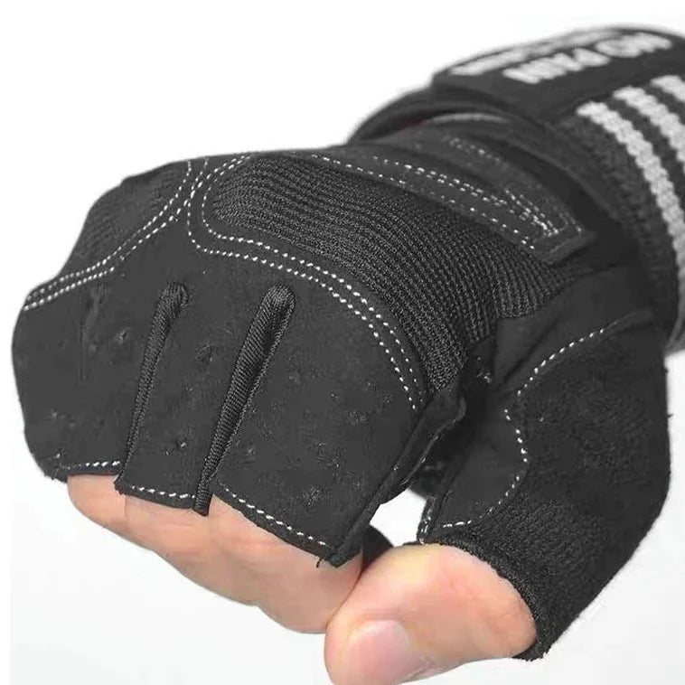 Fitness Gloves Non-Slip Grip Breathable Mesh Comfortable Fit