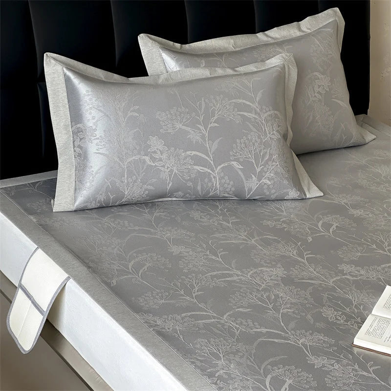 Fitted Sheet Jacquard Satin Reinforced Elastic Edges