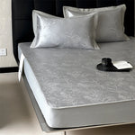 Fitted Sheet Jacquard Satin Reinforced Elastic Edges