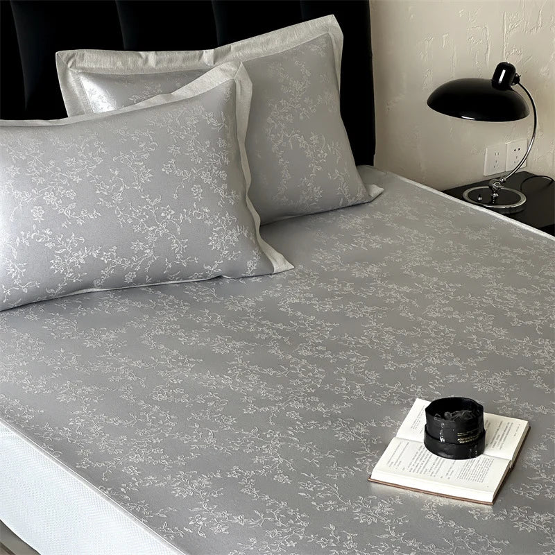 Fitted Sheet Jacquard Satin Reinforced Elastic Edges