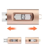 Flash Drive 3-in-1 Lightning USB-C USB-A Connectors