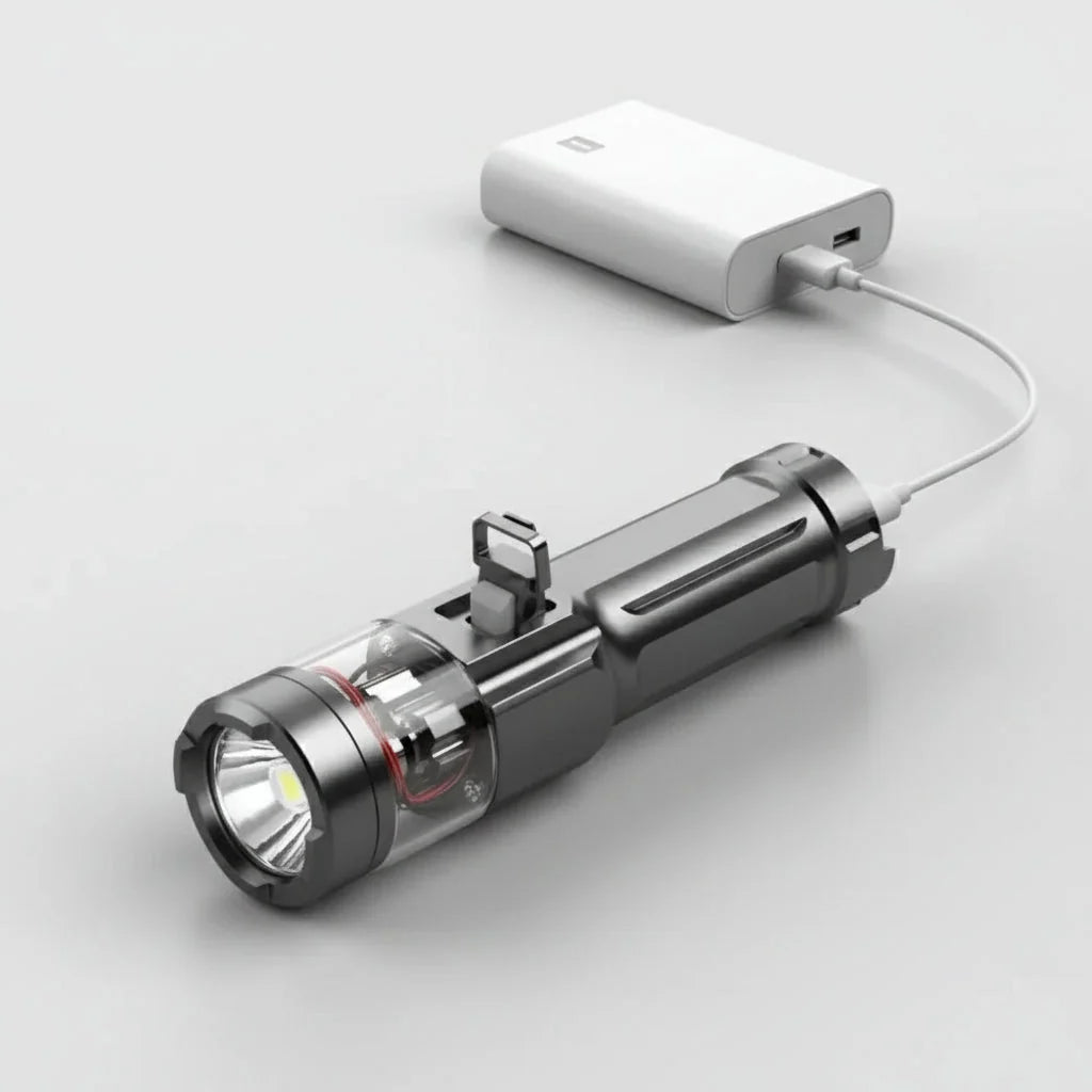 Flashlight Long-Range LED Waterproof USB-C Rechargeable