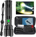 Flashlight Tactical 100,000 Lumens USB-C Rechargeable & Power Bank