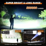 Flashlight USB Rechargeable High Lumen Zoomable Beam