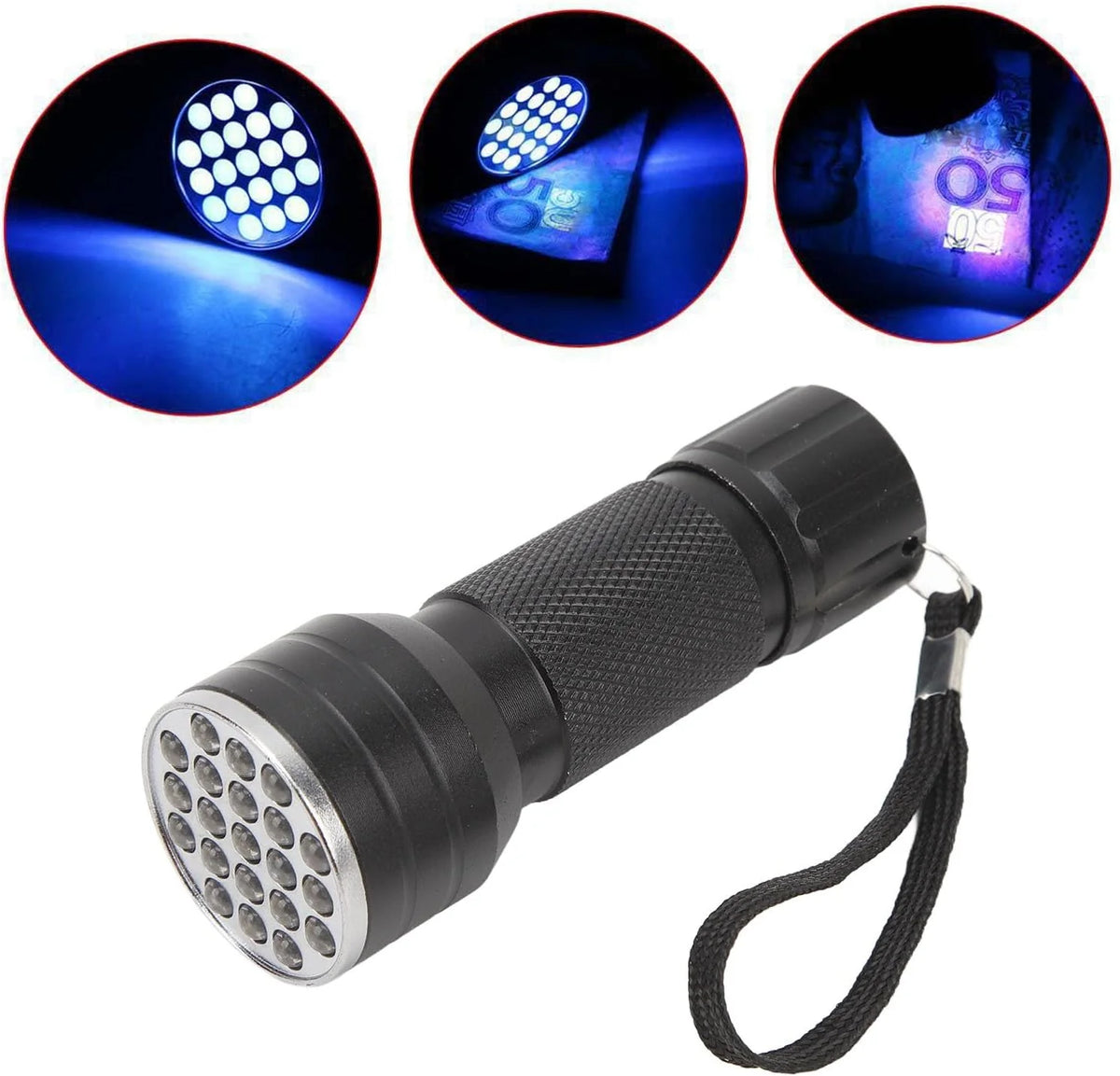 Flashlight UV Blacklight Pocket-Sized Stain Detection