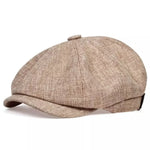 Flat Cap 100% Cotton Breathable Newsboy Design One Size Fits Most