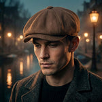 Flat Cap 100% Cotton Breathable Newsboy Design One Size Fits Most