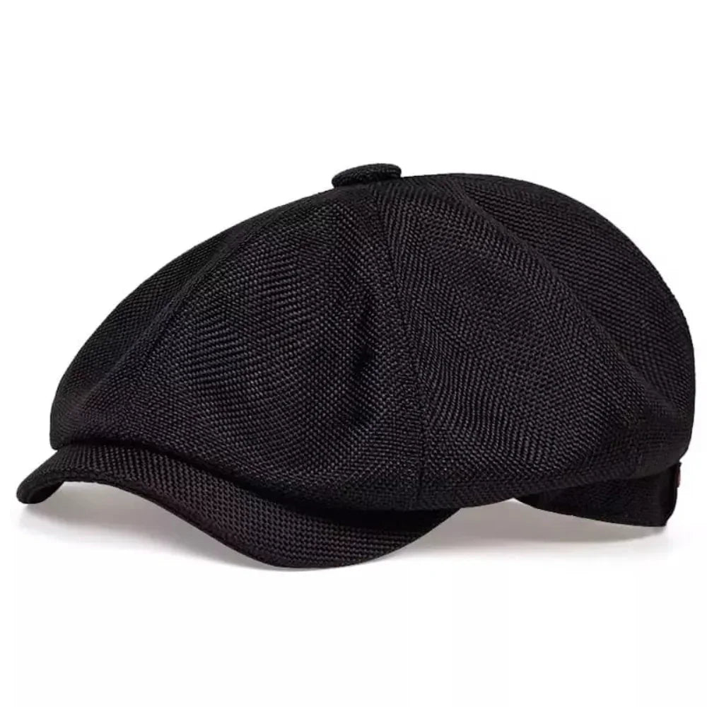 Flat Cap 100% Cotton Breathable Newsboy Design One Size Fits Most