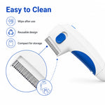 Flea Comb Battery-Powered Detachable Stainless Steel