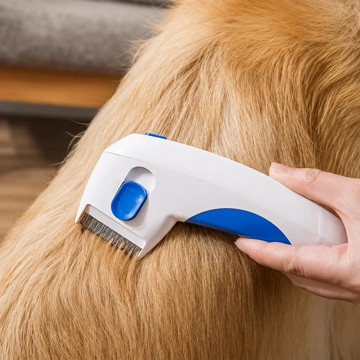 Flea Comb Battery-Powered Stainless Steel Detachable Head