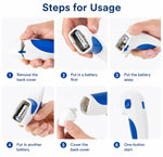 Flea Comb Battery-Powered Stainless Steel Detachable Head