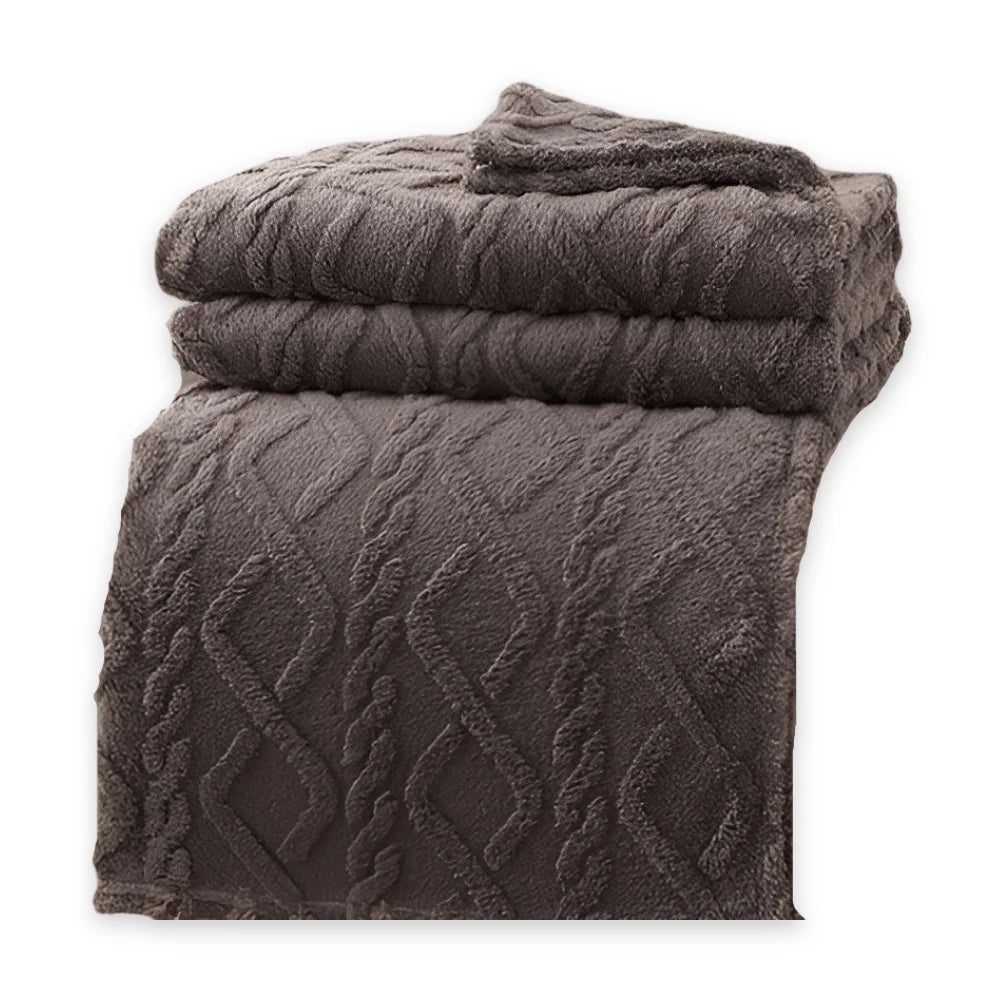 Fleece Blanket Double-Layer Breathable Machine-Washable