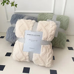 Fleece Blanket Double-Layer Breathable Machine-Washable