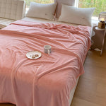 Fleece Blanket Plush Machine-Washable Quick-Drying