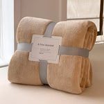 Fleece Blanket Plush Machine-Washable Quick-Drying