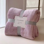 Fleece Blanket Plush Machine-Washable Quick-Drying